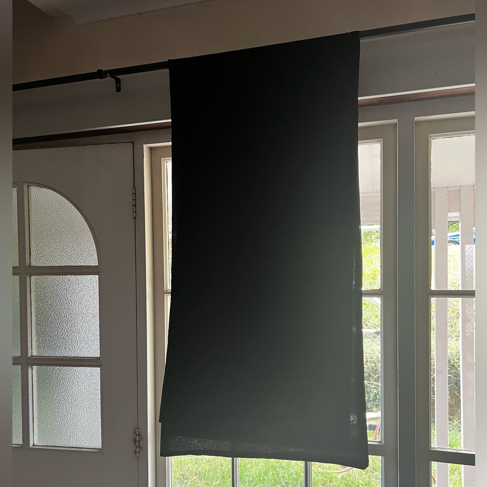 Wrap it your way! Around the shoulder shawl / wrap or scarf. Black and long. - Picture 9 of 12